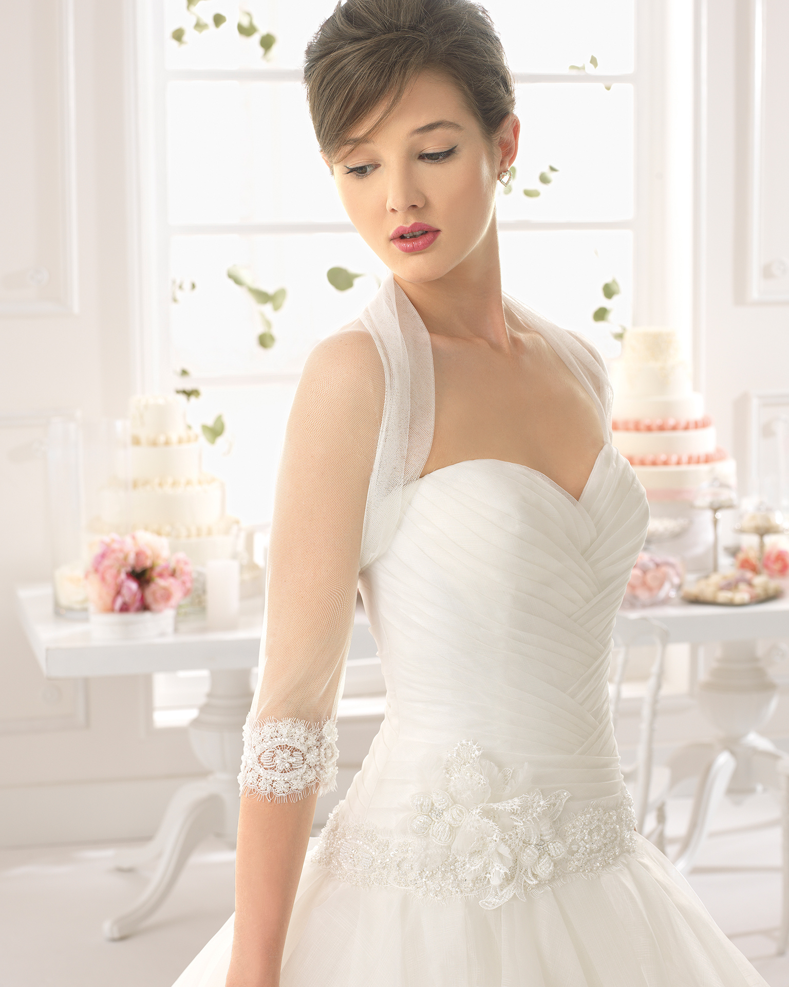 Analia vestido de novia tejido organza royal y pedreria - Aire Barcelona -  Vestidos de novia o fiesta para estar perfecta.