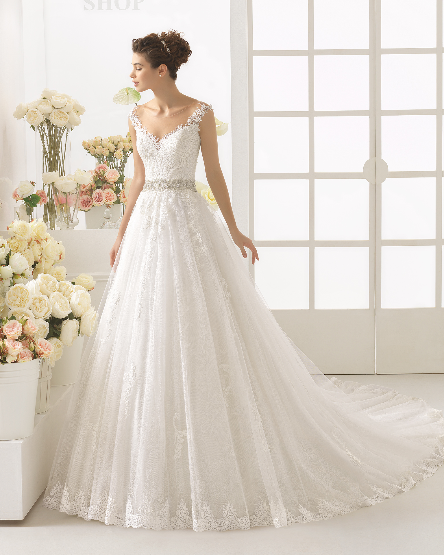 CALMA vestido de novia Aire Barcelona 2017