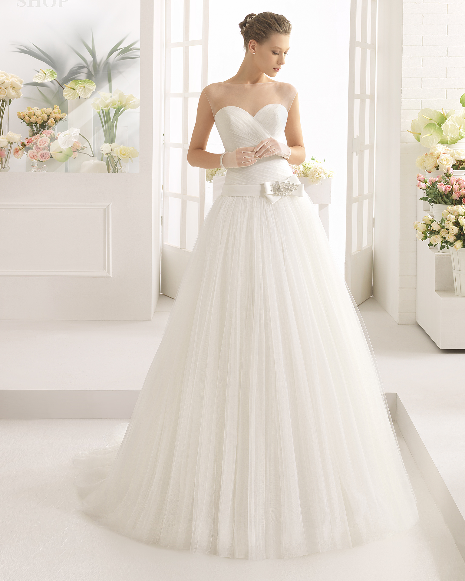 CAÑA vestido de novia Aire Barcelona 2017