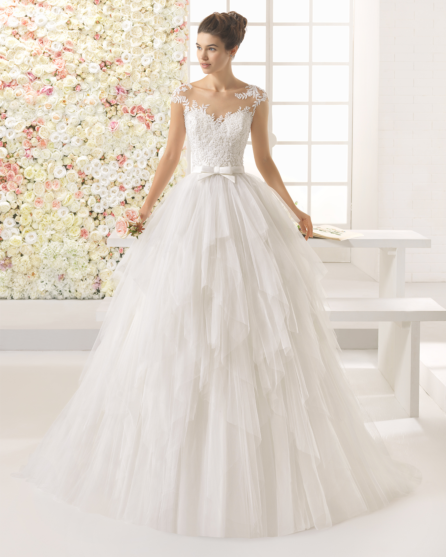 CAYETANA vestido de novia Aire Barcelona 2017