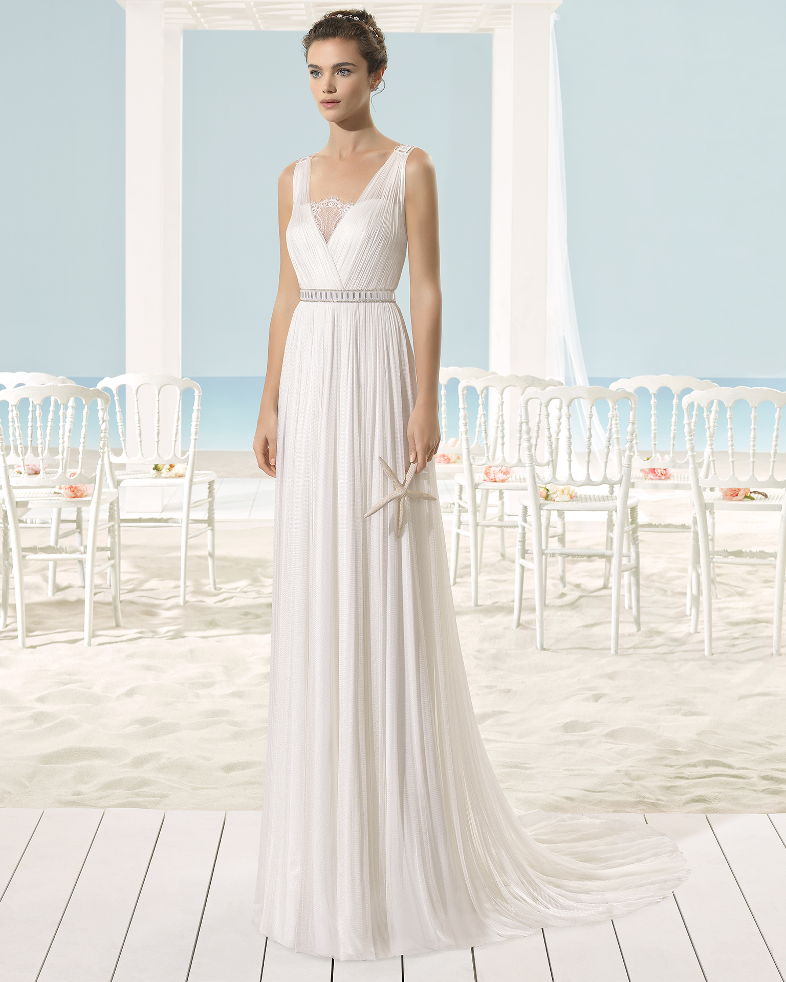XARIA Abito da sposa Aire Barcelona Beach Wedding 2017