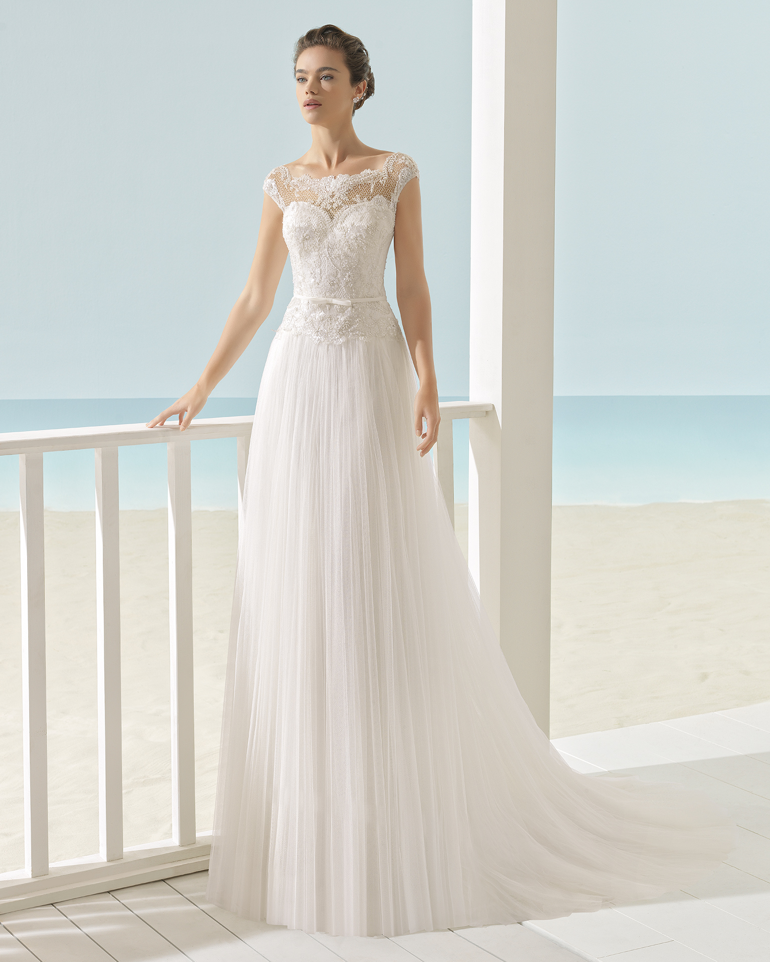 XIADA Abito da sposa Aire Barcelona Beach Wedding 2017